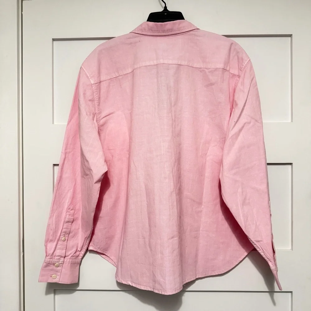 New! J. Crew Garment-dyed chambray shirt Pink 16 - 23884